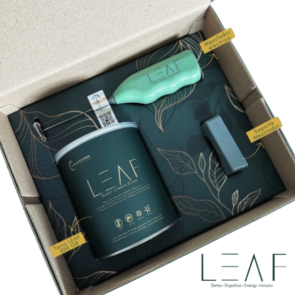 PACK LEAF - Batido verde + mezclador eléctrico